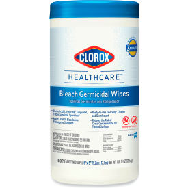 Clorox® Healthcare® Bleach Germicidal Wipes, 70 Wipes/Canister