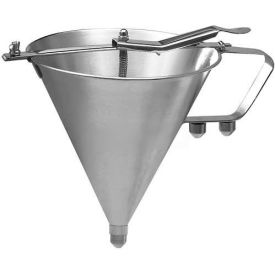 Winco SF-7 Confectionery Funnel W/ 3 Nozzles, 7-1/2"D, 8-1/4"H, Spring Valve Operated, SS