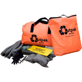 Outpak Washout Universal 25 Gal Spill Kit includes Bag, Hazard Waste Poly Bag & Tag, 2 Kits Per Box