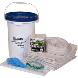 EverSoak® Oil Only 6.5 Gallon Pail Spill Kit, 6.5 Gallon Capacity, 1 Spill Kit/Case