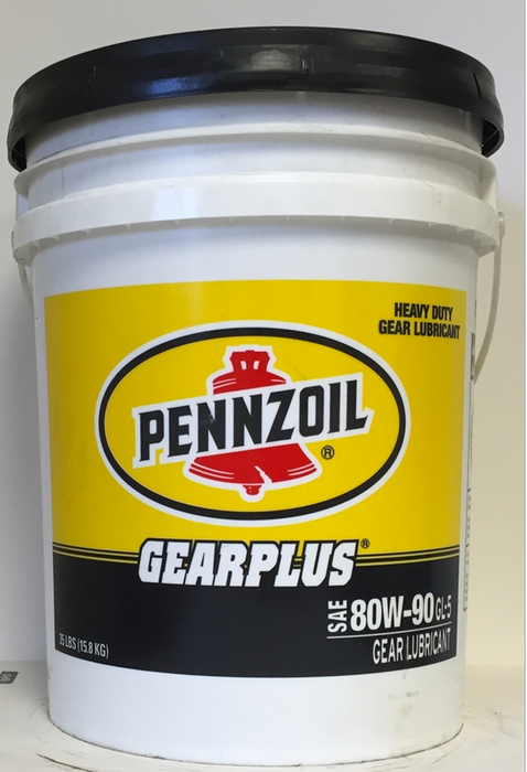Pennzoil Gearplus 80W-90 GL-5 Longlife Gear and Axle Oil - 35 Pound Pail