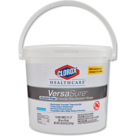 Clorox® Healthcare® Versasure Cleaner Disinfectant Wipes, 12X12, White, 110 Towels/Bucket