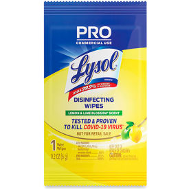 Lysol® Disinfecting Wipe Packet, Lemon & Lime Blossom® Scent, Pack of 300