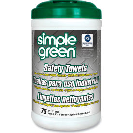 Simple Green® Multi-Purpose Safety Cleaning Towels, 75 Wipes/Can