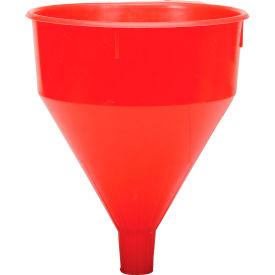 Funnel King® Red Safety Polyethylene 6 Quart Funnel - 32005