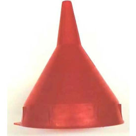 Funnel King® Red Safety Polyethylene 1 Pint Funnel w/ 50 Micron Filter ...