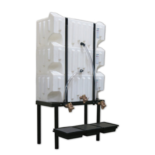 Wall-Stacker Gravity Feed System (3) 32 Gallon Tanks