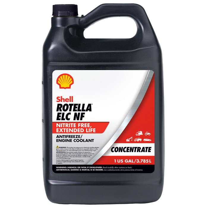 Shell Rotella ELC NF Antifreeze-Coolant Concentrate - Case of 6 (1 Gallon)
