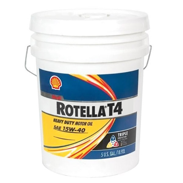 Shell Rotella T4 Triple Protection 15W-40 Motor Oil - 5 Gallon Pail